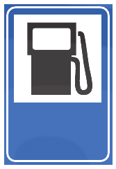 Simbolo di rifornimento carburante